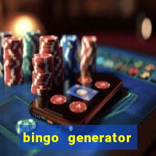 bingo generator with images