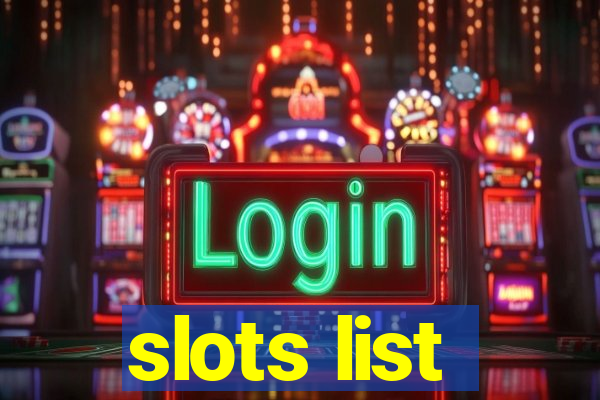 slots list