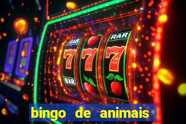 bingo de animais para educa??o infantil