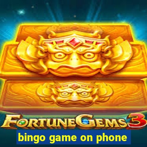 bingo game on phone