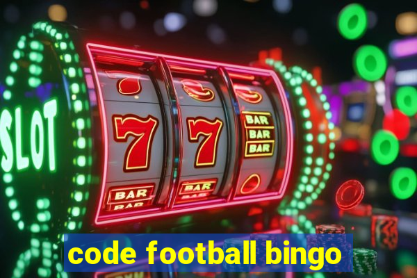 code football bingo