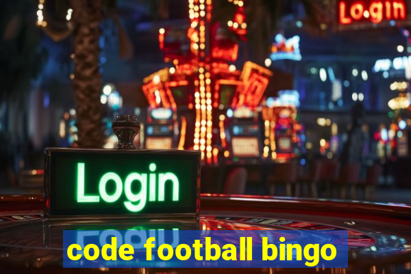 code football bingo