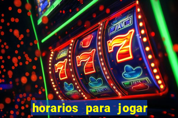 horarios para jogar na blaze