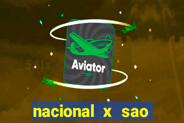 nacional x sao paulo palpites