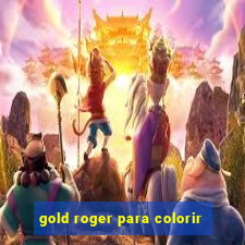 gold roger para colorir