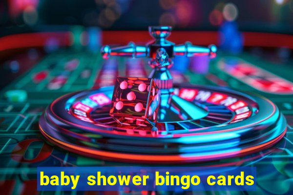 baby shower bingo cards