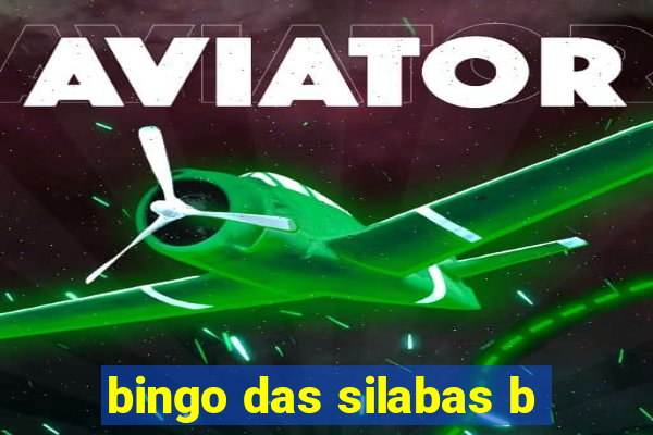 bingo das silabas b