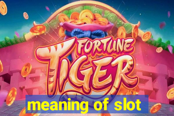 meaning of slot