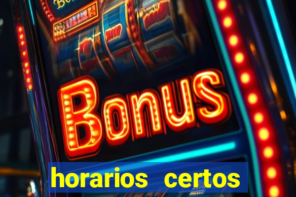 horarios certos para jogar fortune tiger