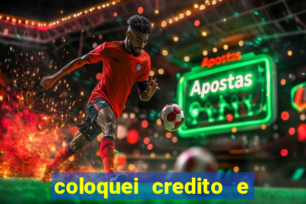 coloquei credito e nao caiu vivo