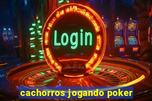 cachorros jogando poker