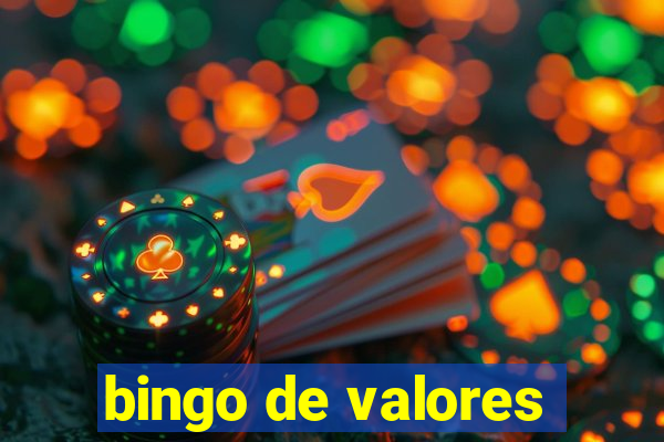 bingo de valores