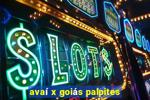 avaí x goiás palpites