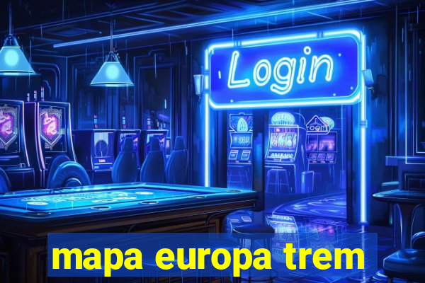 mapa europa trem