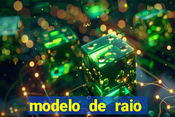 modelo de raio para imprimir