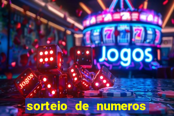 sorteio de numeros de bingo