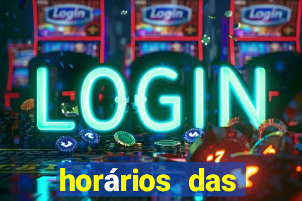 horários das plataformas de jogos