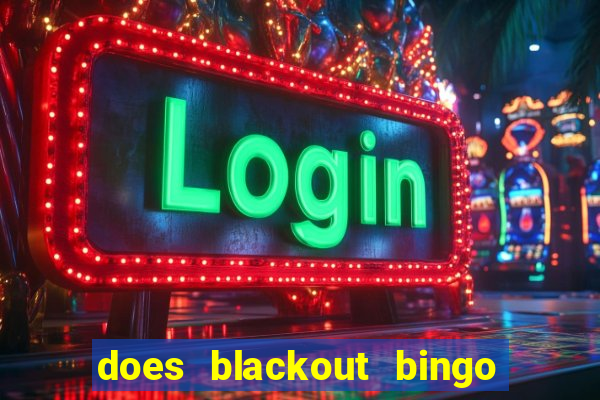 does blackout bingo really pay