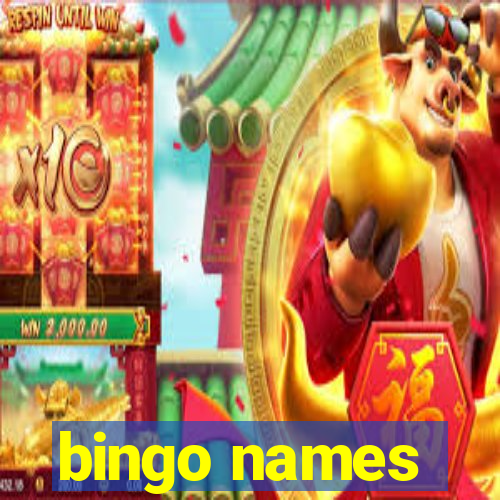 bingo names