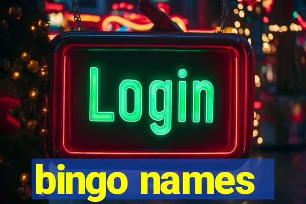 bingo names