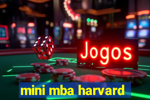 mini mba harvard