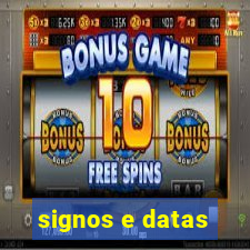 signos e datas