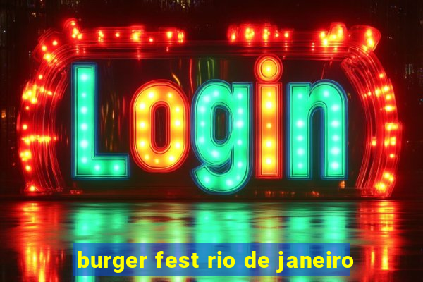 burger fest rio de janeiro