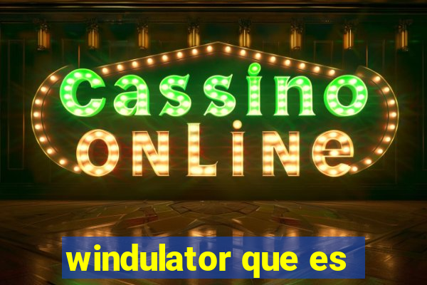 windulator que es