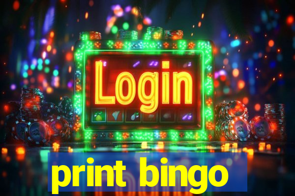 print bingo