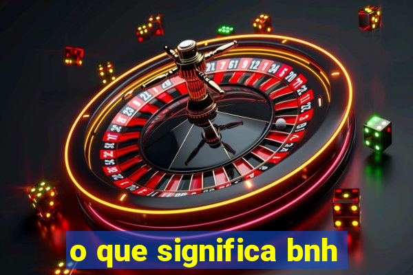 o que significa bnh