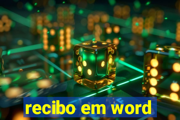 recibo em word