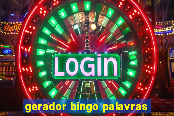 gerador bingo palavras