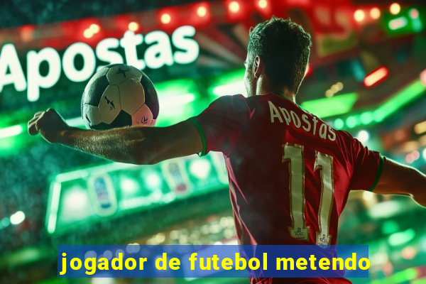 jogador de futebol metendo