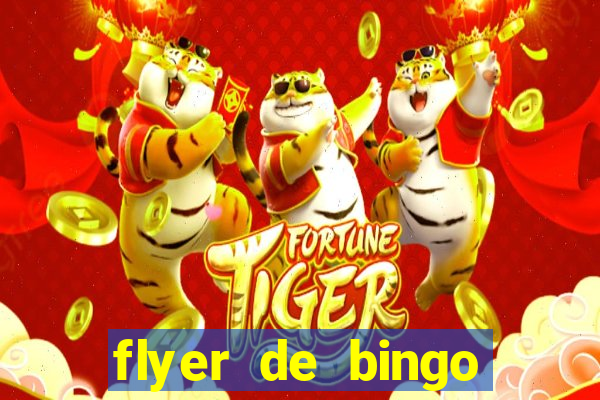 flyer de bingo para editar