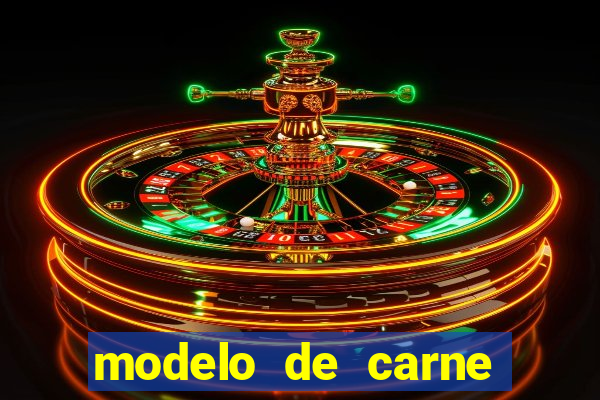 modelo de carne para pagamento