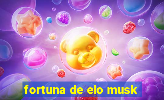 fortuna de elo musk