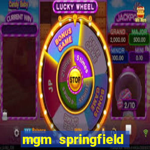 mgm springfield slot payout percentage