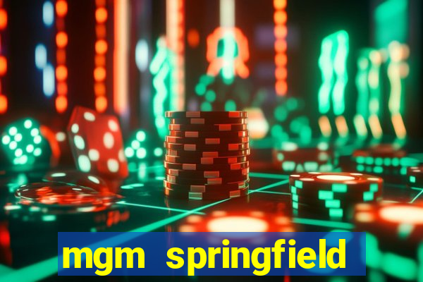 mgm springfield slot payout percentage