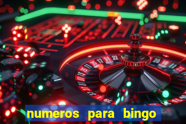 numeros para bingo de 1 a 90