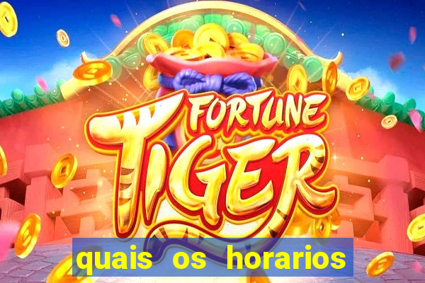 quais os horarios que o fortune tiger paga