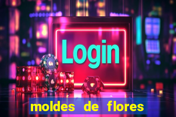 moldes de flores gigantes para imprimir