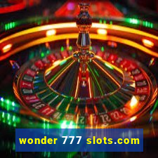 wonder 777 slots.com