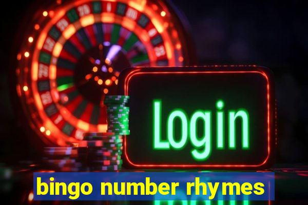 bingo number rhymes