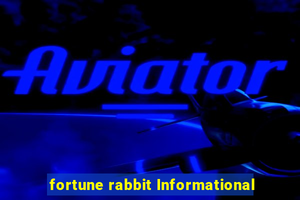 fortune rabbit Informational