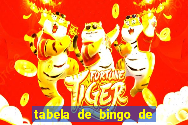 tabela de bingo de 1 a 100