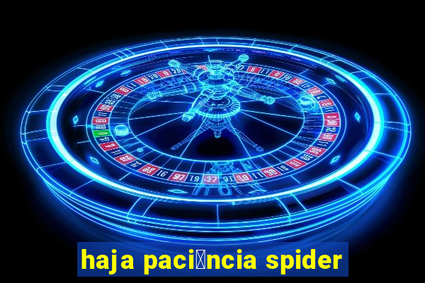 haja paci锚ncia spider