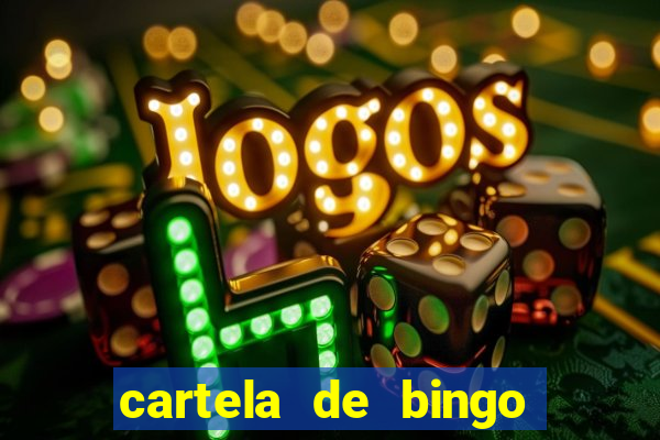 cartela de bingo até 30