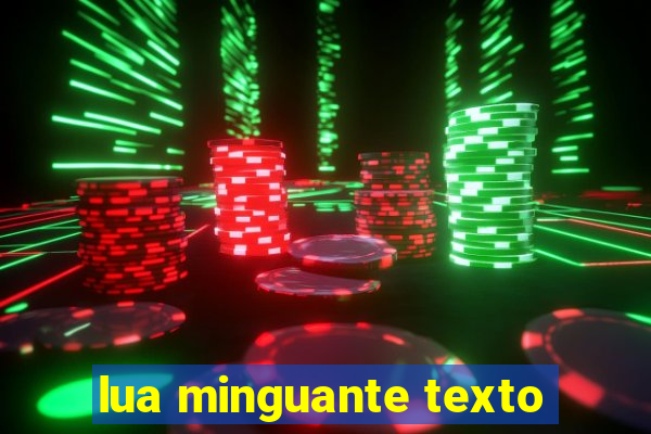 lua minguante texto