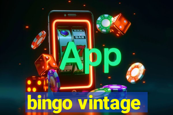 bingo vintage