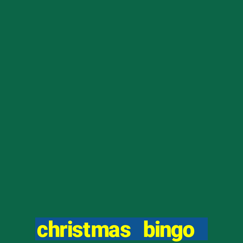 christmas bingo card generator